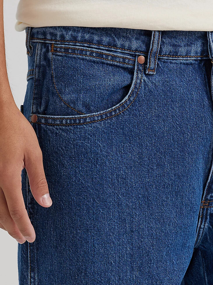 jeans larghi da uomo modello cowboy lavaggio medio