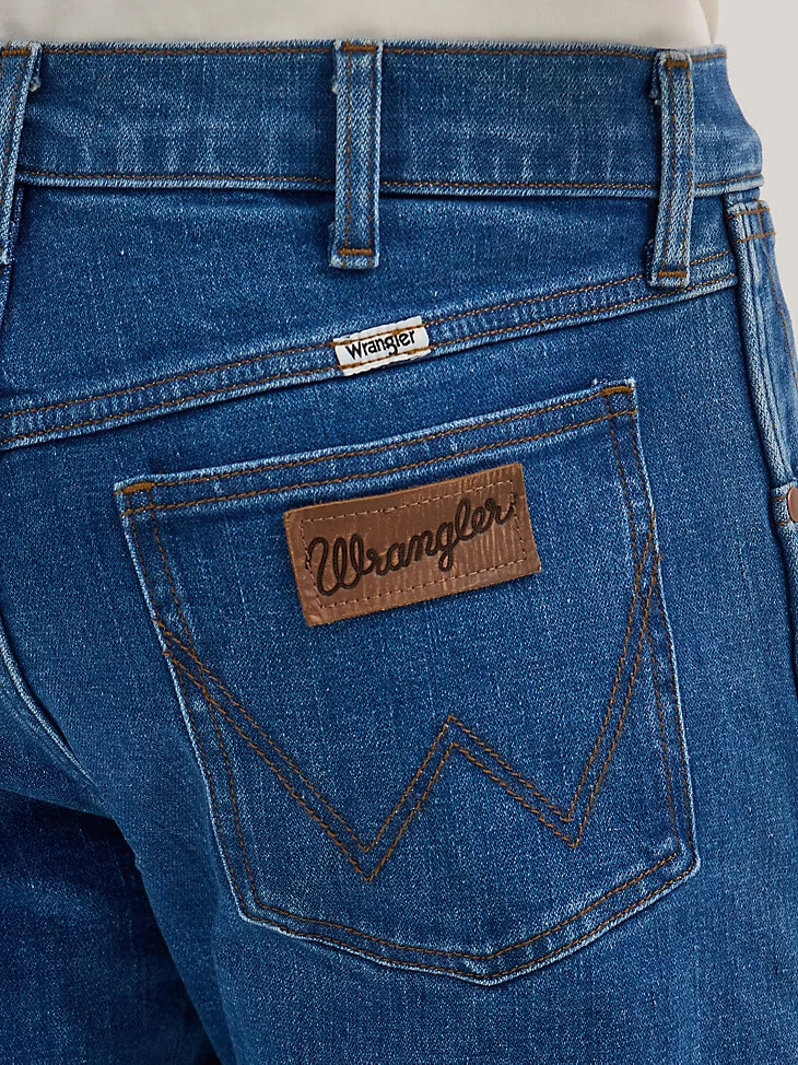 jeans bootcut da uomo lavaggio chiaro stile cowboy
