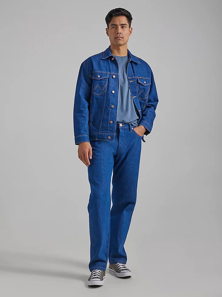 jeans heritage frontier da uomo wrangler blu