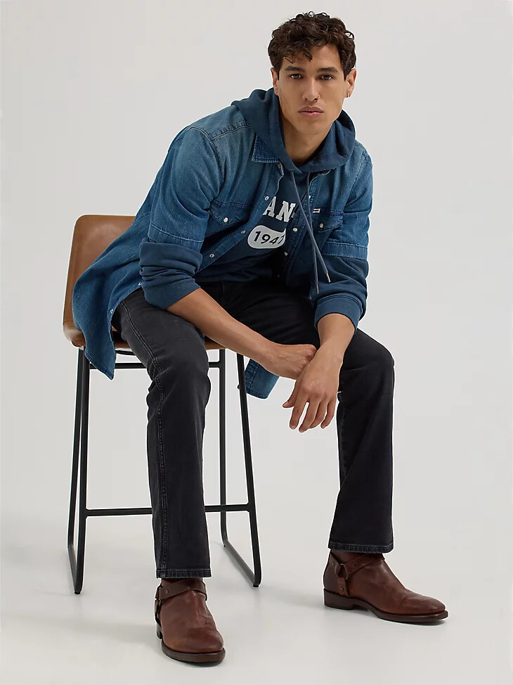 jeans bootcut da uomo night fever neri