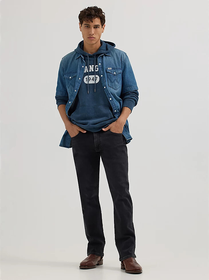 jeans bootcut da uomo night fever neri
