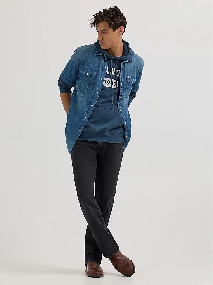 jeans bootcut da uomo night fever neri