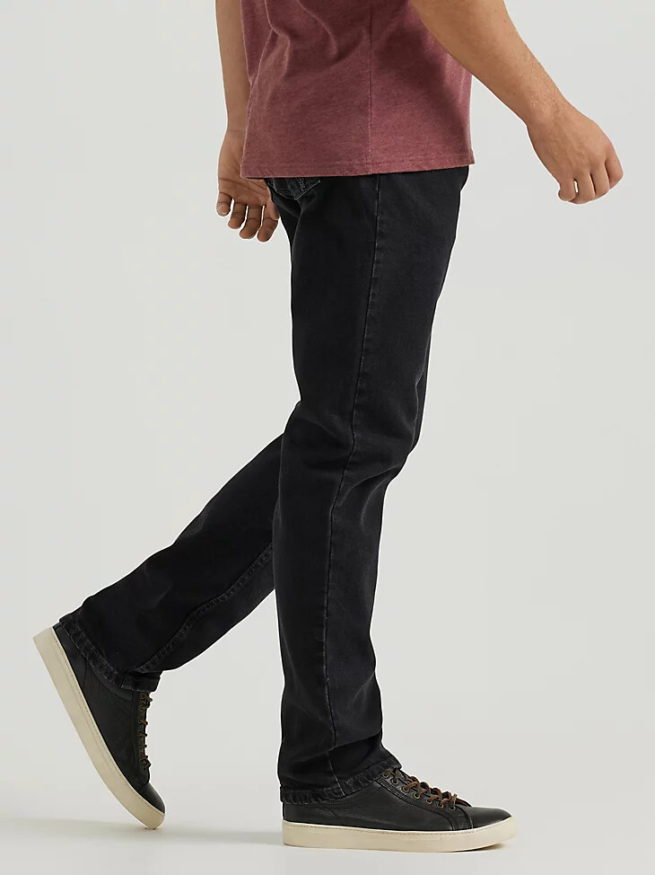jeans flex da uomo vestibilità atletica lavaggio nero
