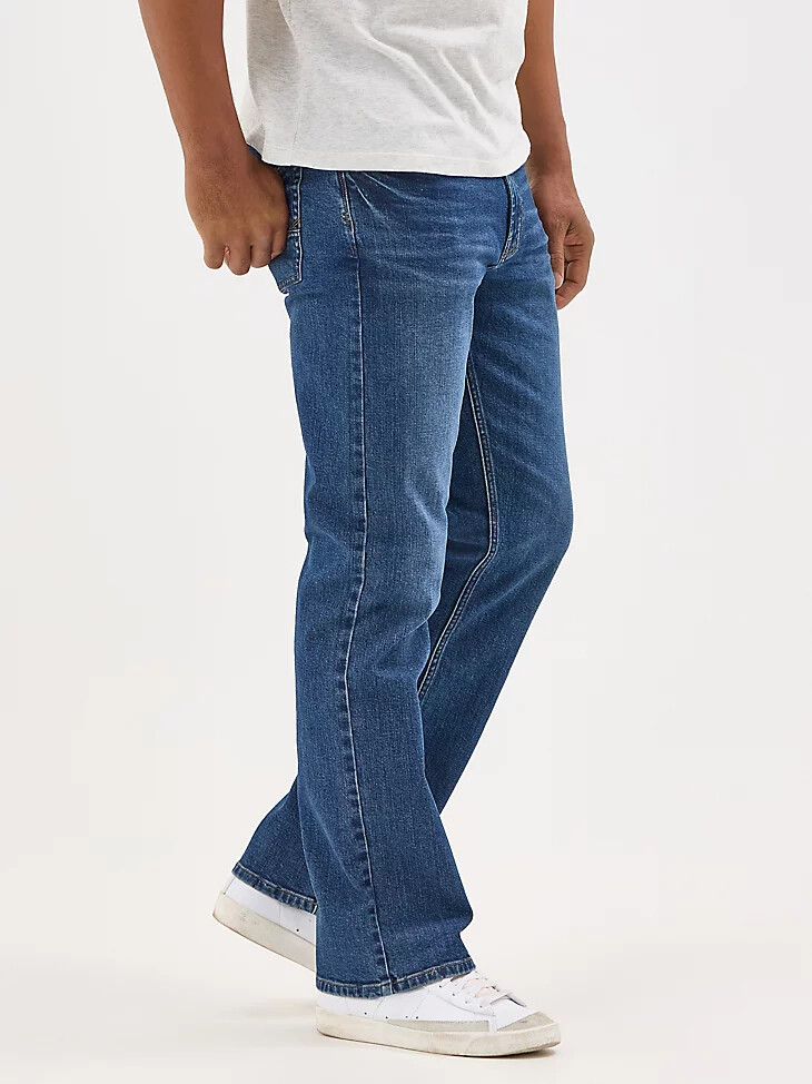jeans bootcut wrangler five star premium flex relaxed fit livingston da uomo