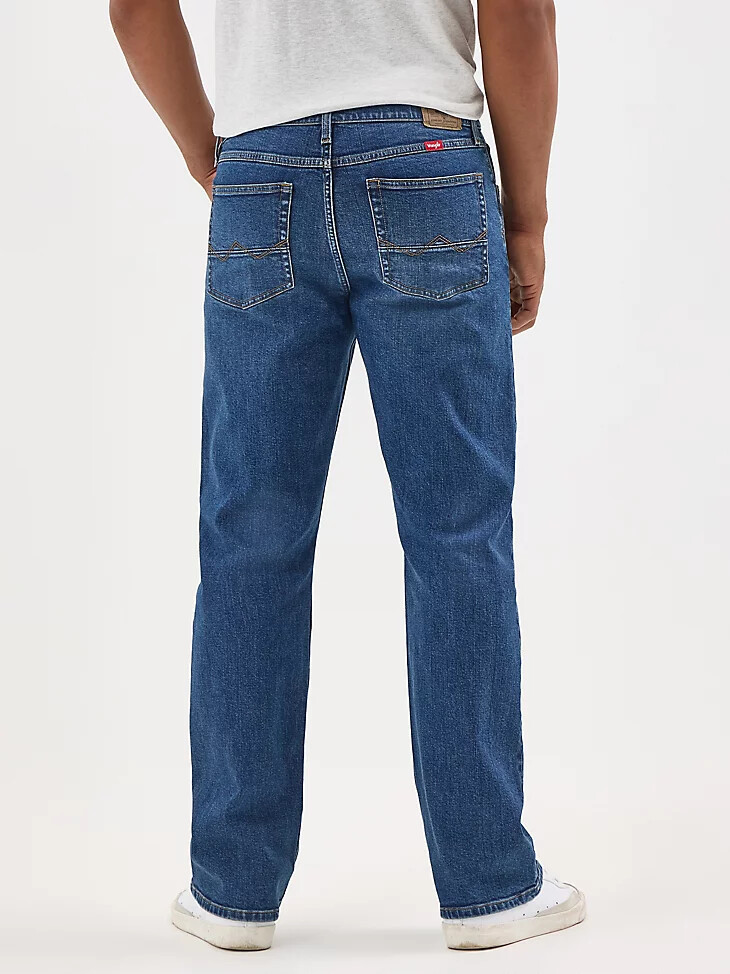 jeans bootcut wrangler five star premium flex relaxed fit livingston da uomo