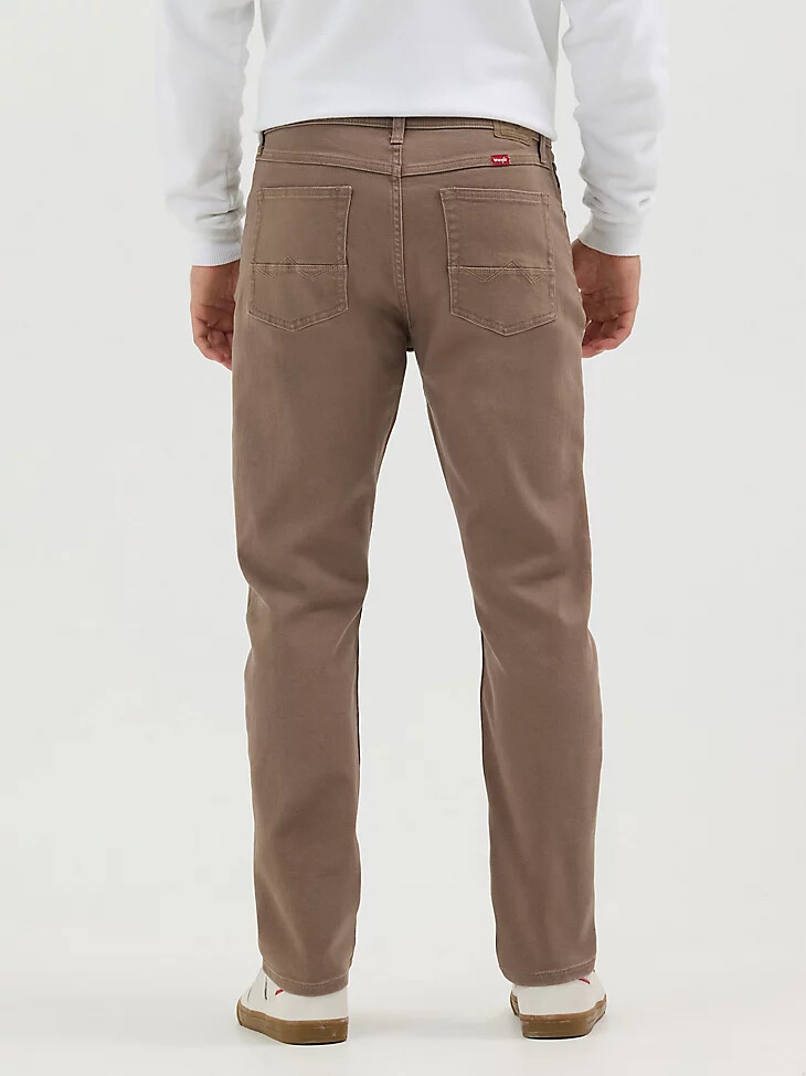 jeans da uomo wrangler five star premium athletic fit chocolate chip