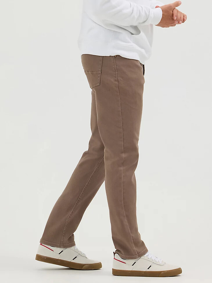 jeans da uomo wrangler five star premium athletic fit chocolate chip