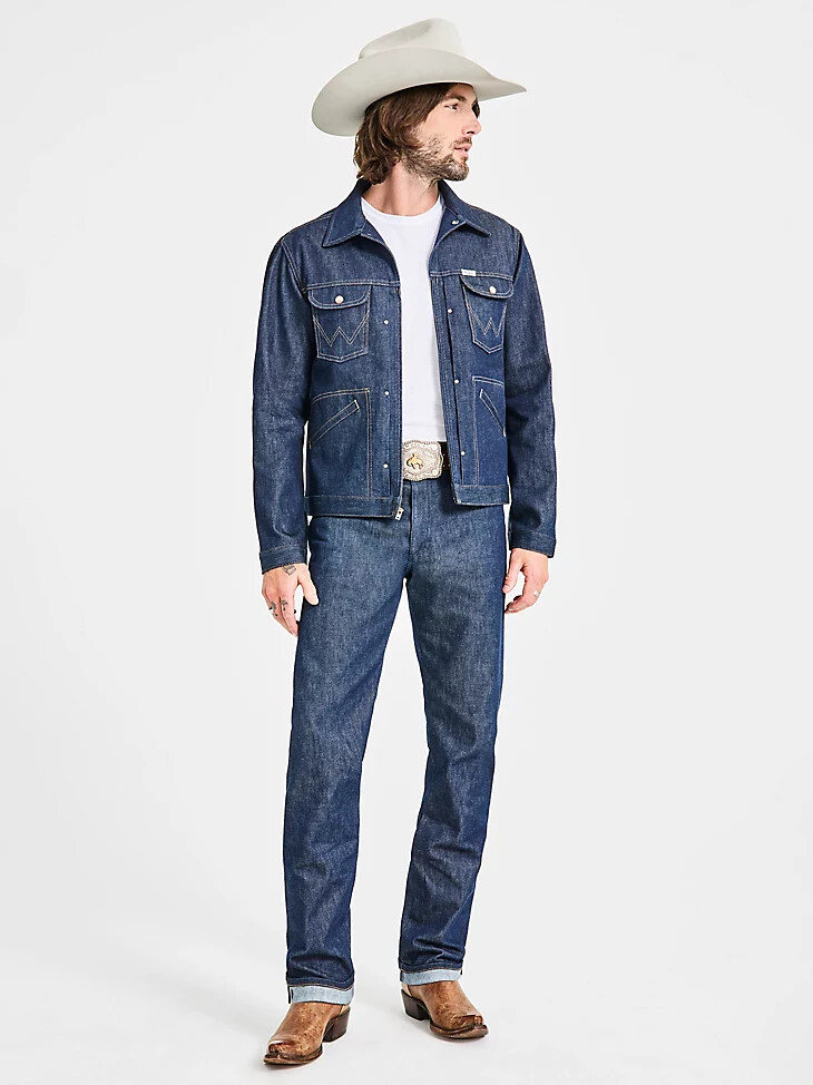 jeans da uomo cone denim white oak sevedge colore raw indigo