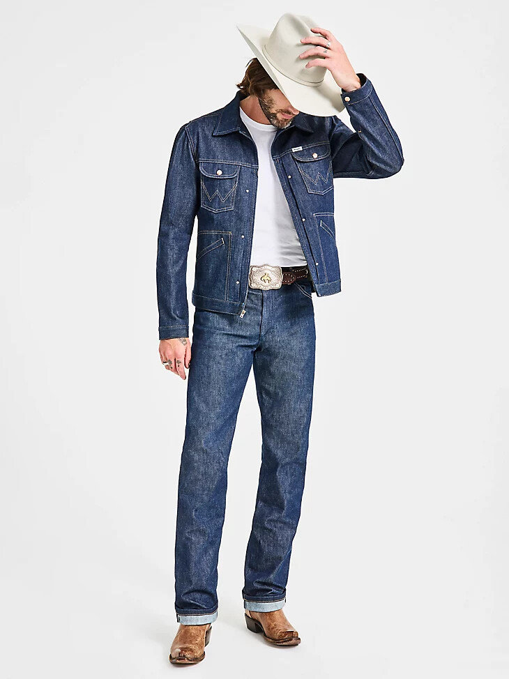 jeans da uomo cone denim white oak sevedge colore raw indigo