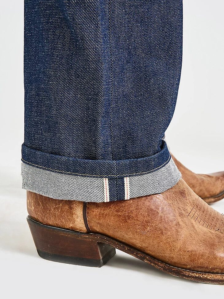 jeans da uomo cone denim white oak sevedge colore raw indigo