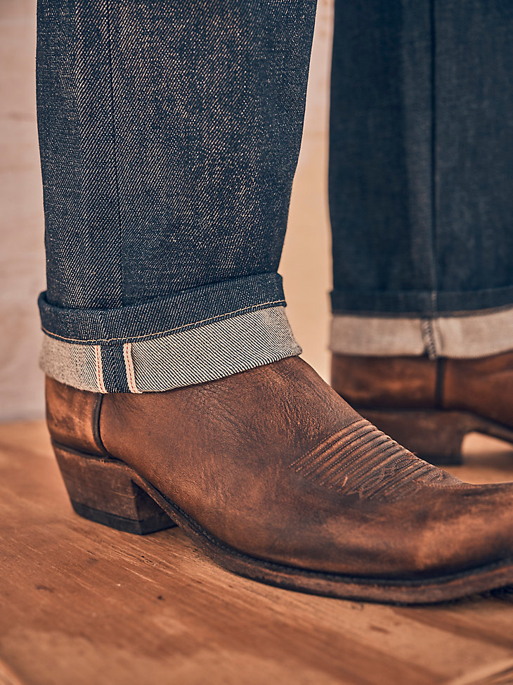 jeans da uomo cone denim white oak sevedge colore raw indigo