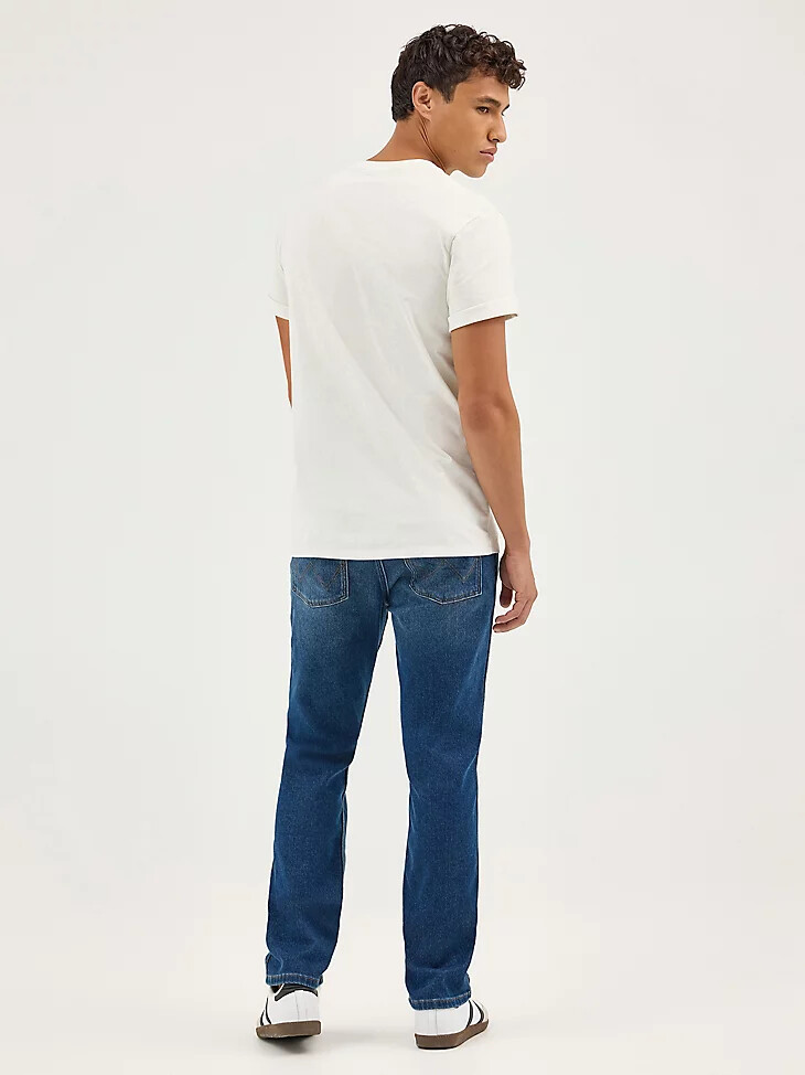 jeans dritti greensboro da uomo in denim color crepuscolo