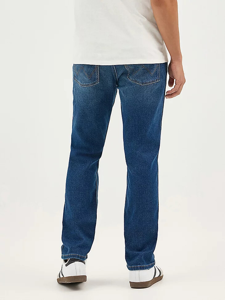 jeans dritti greensboro da uomo in denim color crepuscolo