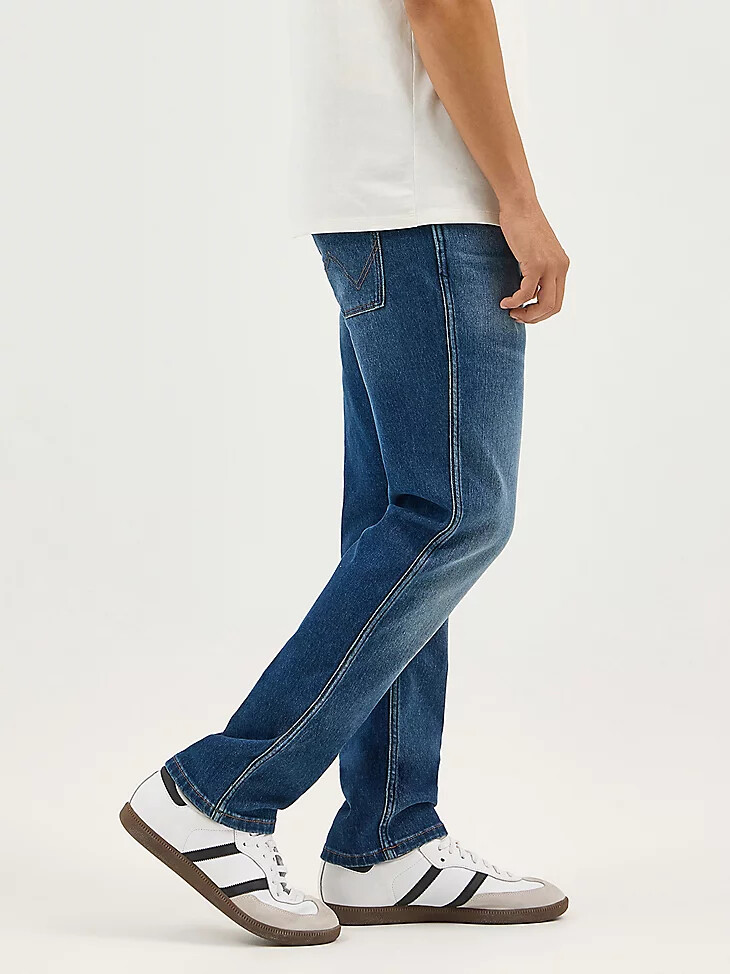 jeans dritti greensboro da uomo in denim color crepuscolo