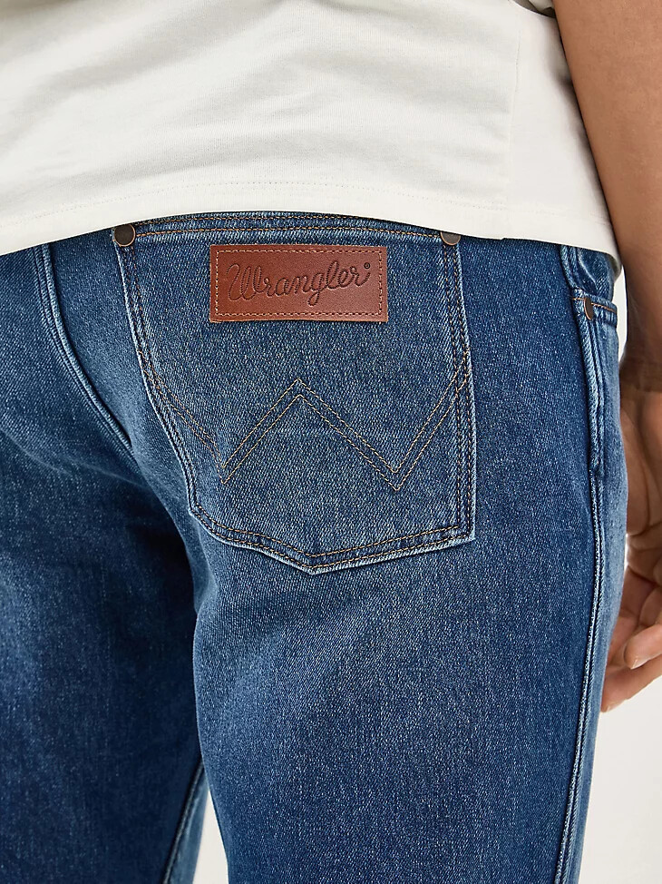 jeans dritti greensboro da uomo in denim color crepuscolo