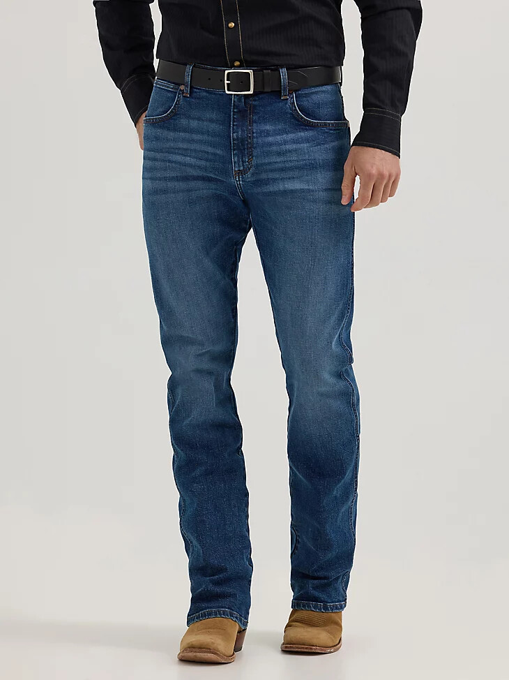jeans bootcut wrangler retro relaxed fit da uomo lewiston
