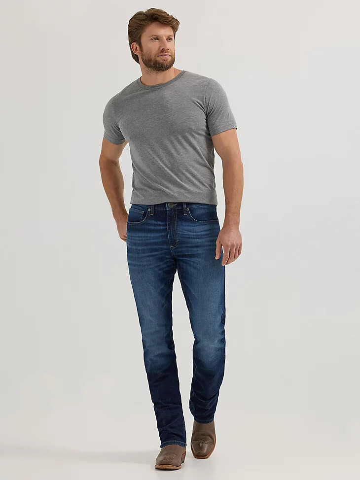 jeans da uomo wrangler 20x n. 44 slim fit a gamba dritta brockton
