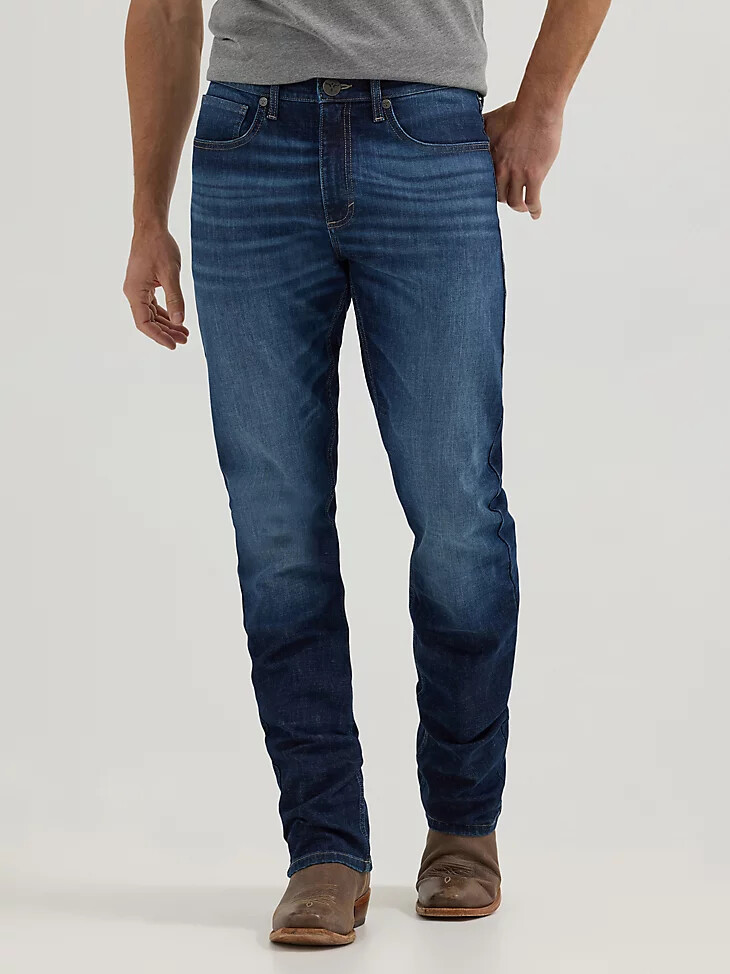 jeans da uomo wrangler 20x n. 44 slim fit a gamba dritta brockton