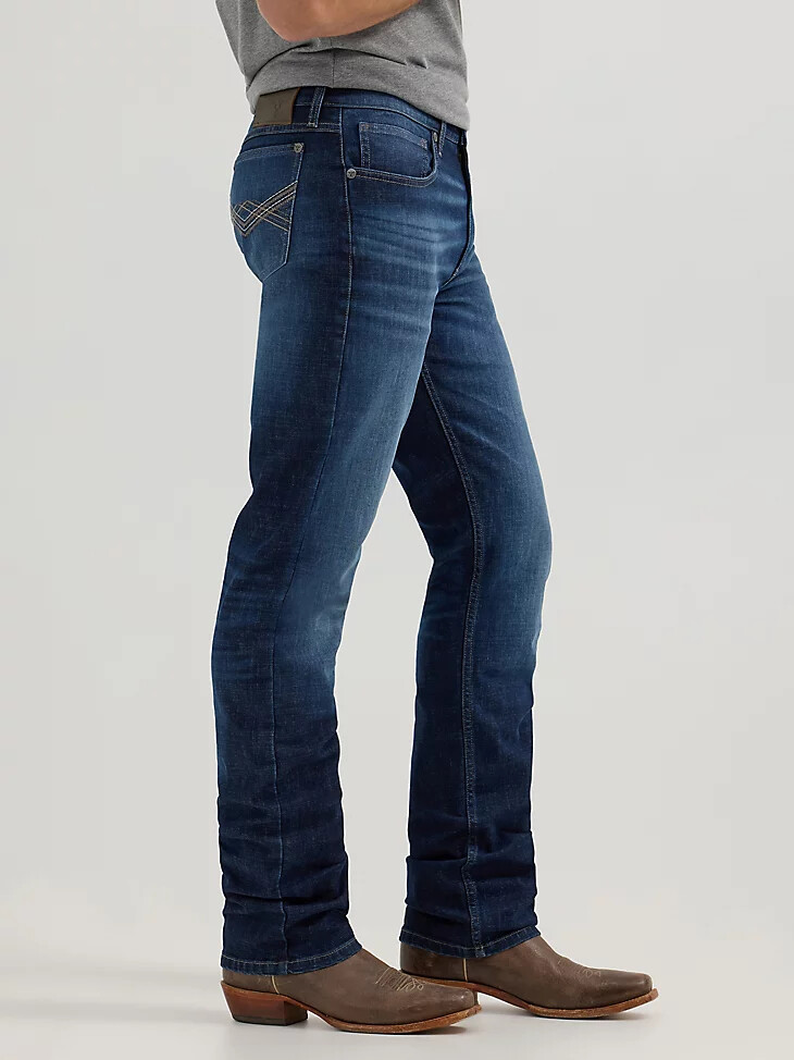 jeans da uomo wrangler 20x n. 44 slim fit a gamba dritta brockton