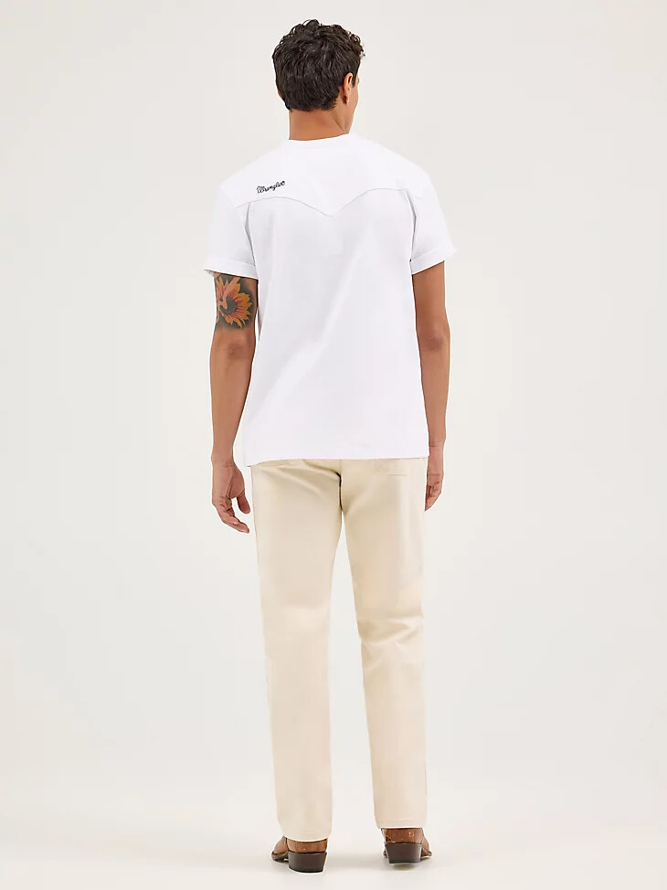 jeans da uomo in denim grezzo blue bell colore ecru