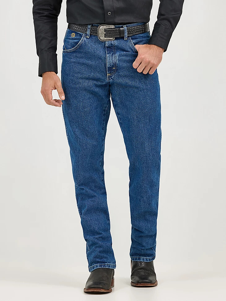 jeans george strait cowboy cut relaxed fit denim pesante effetto pietra