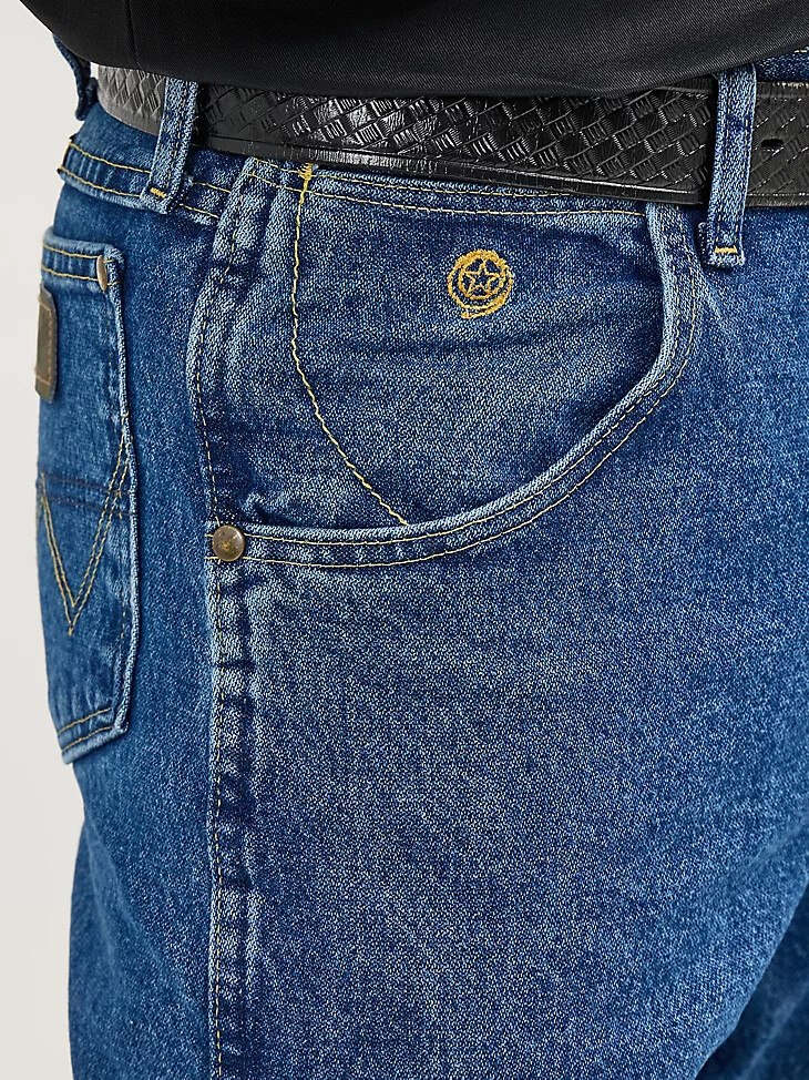 jeans george strait cowboy cut relaxed fit denim pesante effetto pietra