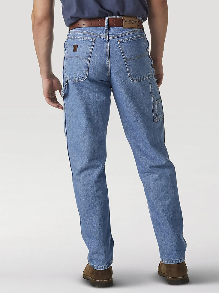 jeans da carpentiere wrangler rugged wear vintage indigo