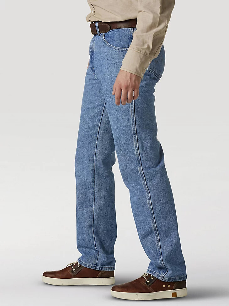 jeans wrangler rugged wear classic fit rough wash