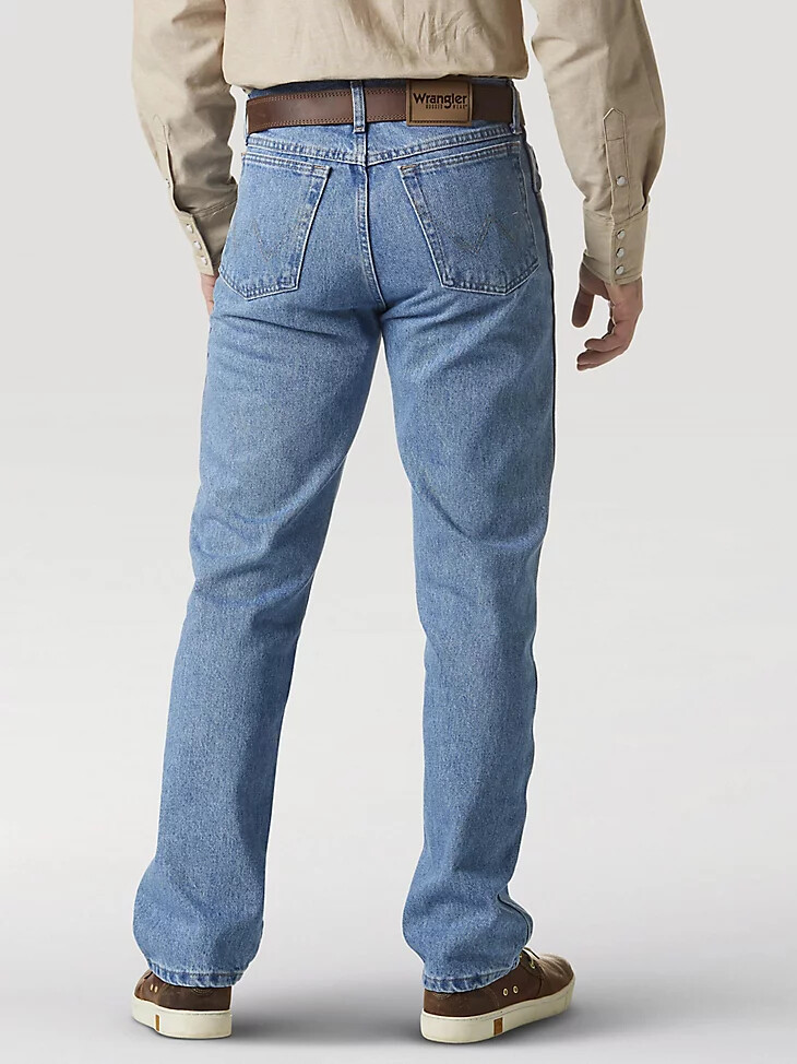 jeans wrangler rugged wear classic fit rough wash