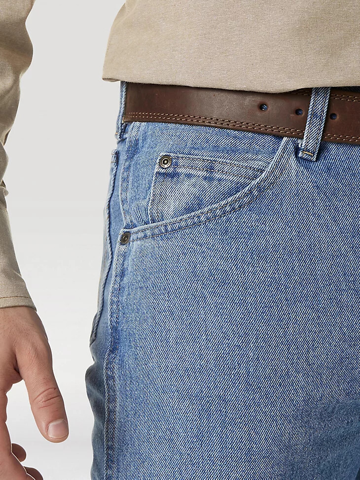 jeans wrangler rugged wear classic fit rough wash