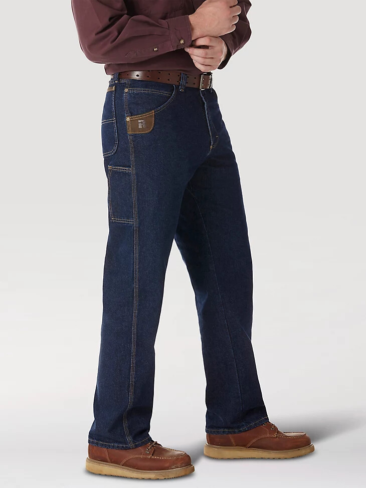 jeans wrangler riggs workwear contractor indaco antico