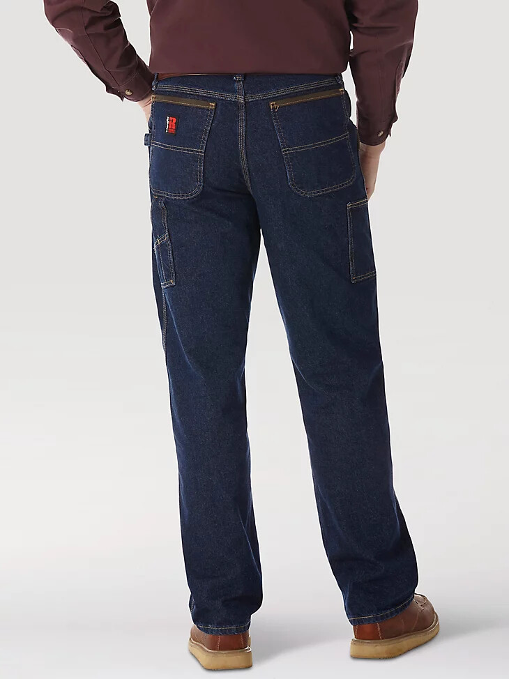 jeans wrangler riggs workwear contractor indaco antico