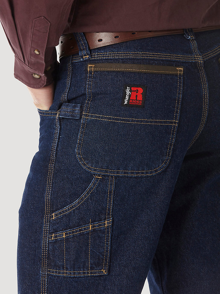 jeans wrangler riggs workwear contractor indaco antico
