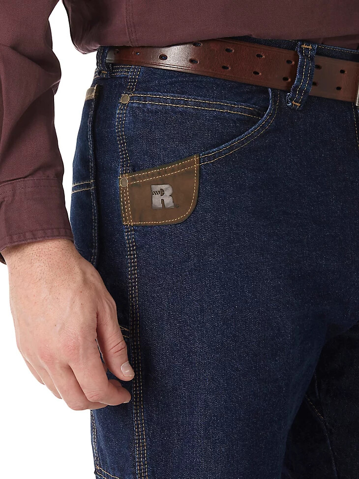 jeans wrangler riggs workwear contractor indaco antico