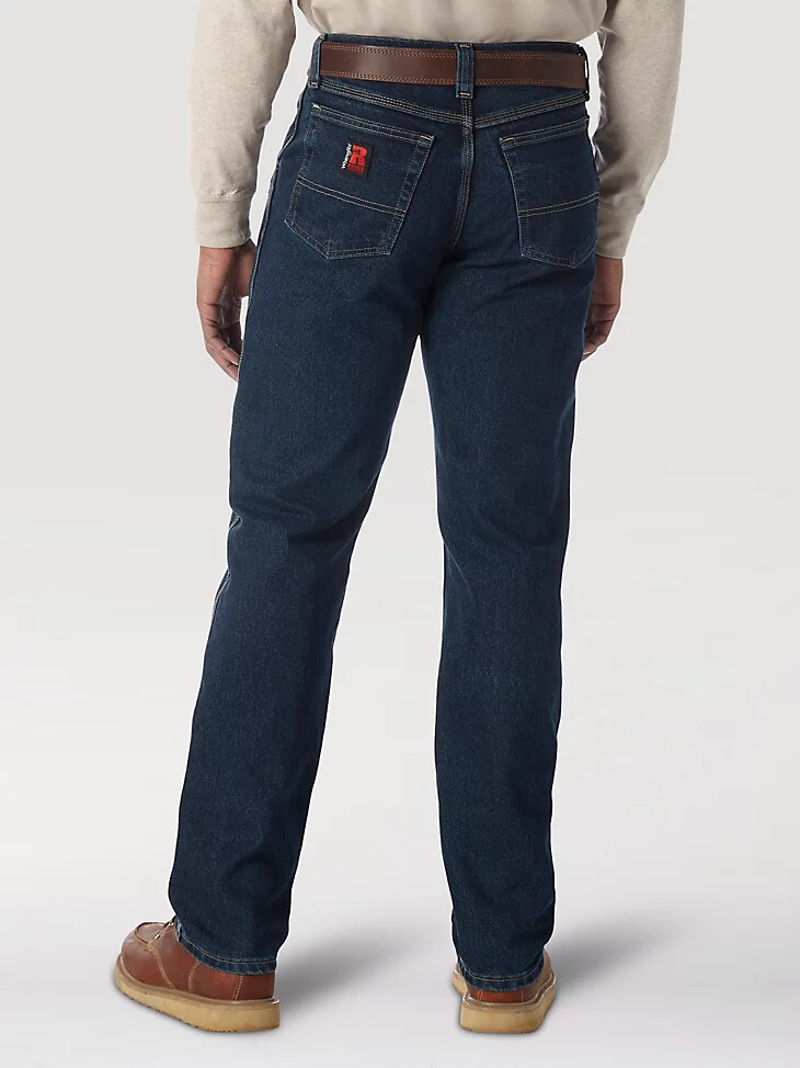 jeans wrangler riggs workwear advanced comfort five pocket tinta scura