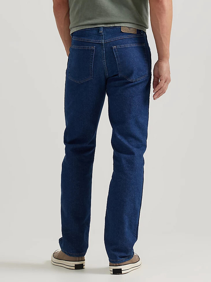 jeans elasticizzati di peso medio wrangler five star premium da uomo lavaggio scuro