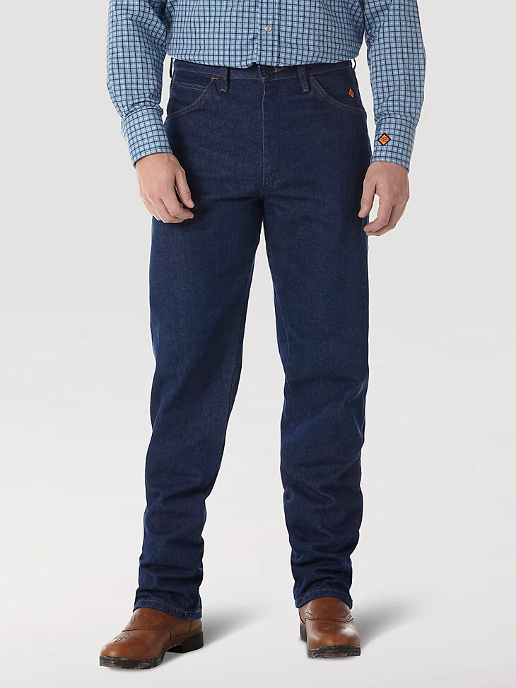 jeans wrangler fr ignifughi relaxed fit prelavaggio