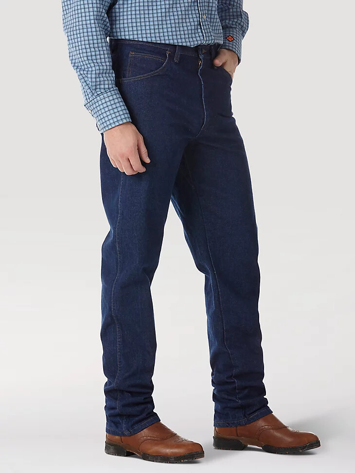 jeans wrangler fr ignifughi relaxed fit prelavaggio