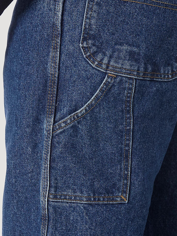 jeans da carpentiere riggs ignifughi wrangler fr blu denim