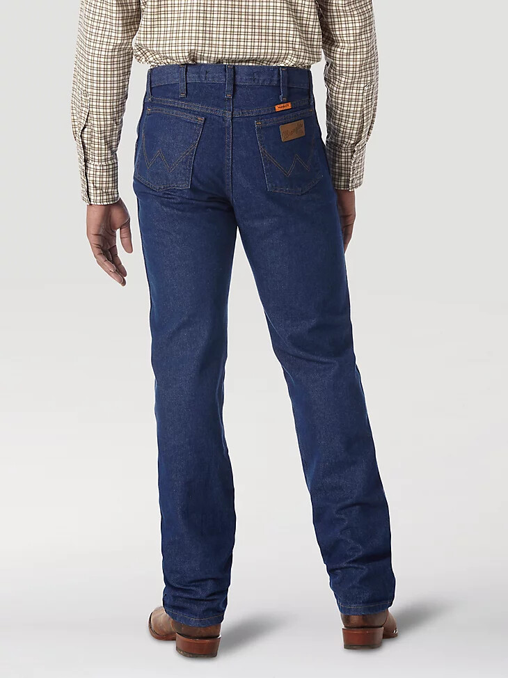 jeans in denim leggero prelavato wrangler fr ignifugo vestibilità regolare
