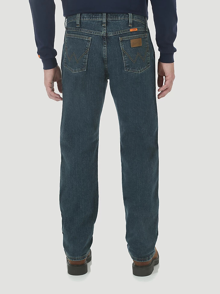 jeans wrangler fr ignifughi advanced comfort regular fit dark tint