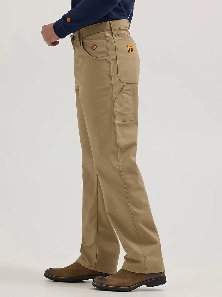 pantaloni da carpentiere riggs ignifughi wrangler fr color cachi