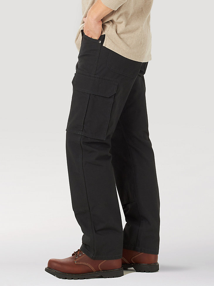 pantaloni cargo da lavoro wrangler neri