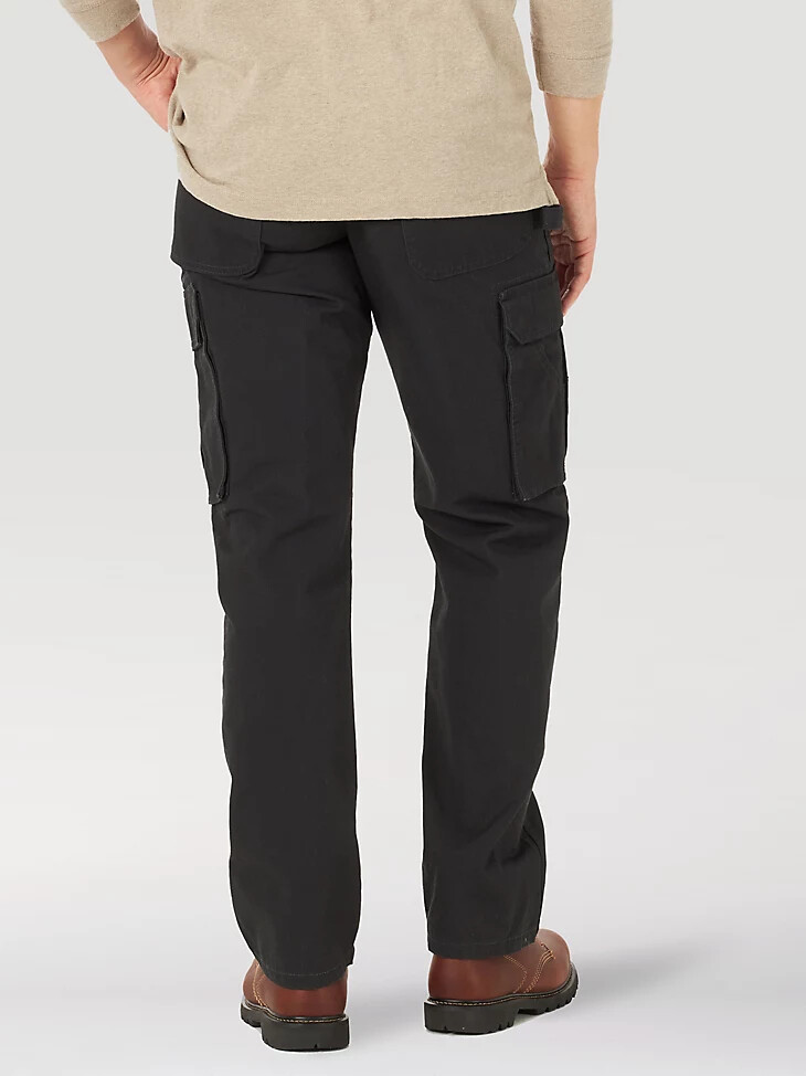 pantaloni cargo da lavoro wrangler neri