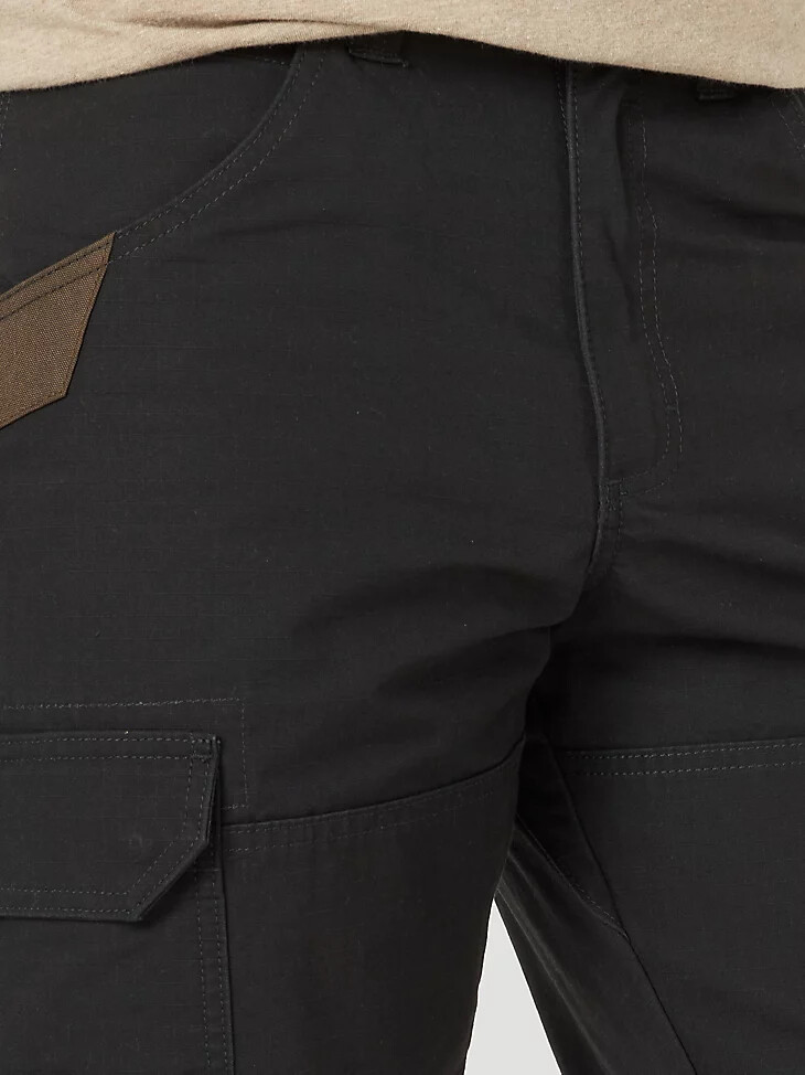 pantaloni cargo da lavoro wrangler neri