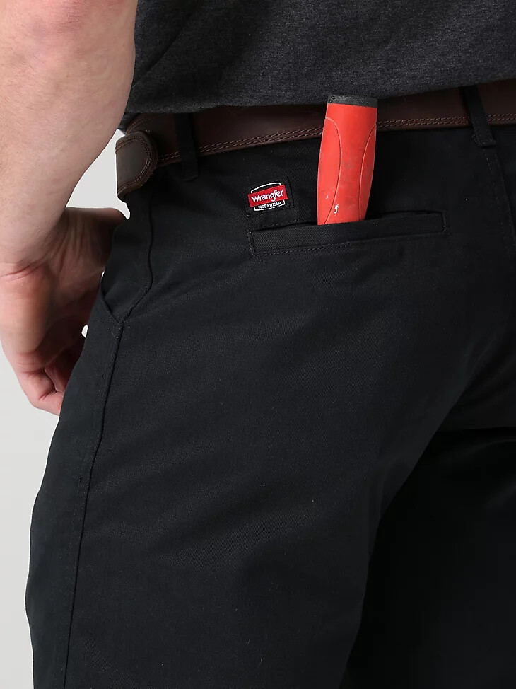 pantaloni dritti rilassati wrangler workwear jet black