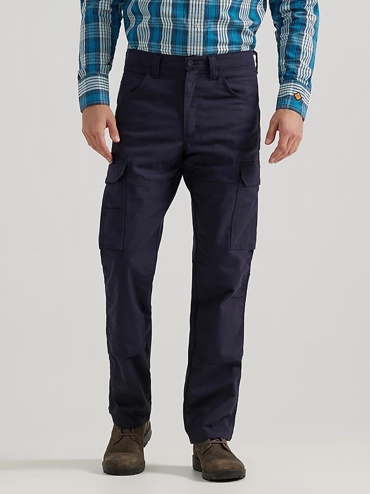 pantaloni wrangler fr ignifughi ripstop stretch relaxed ranger pant blu navy
