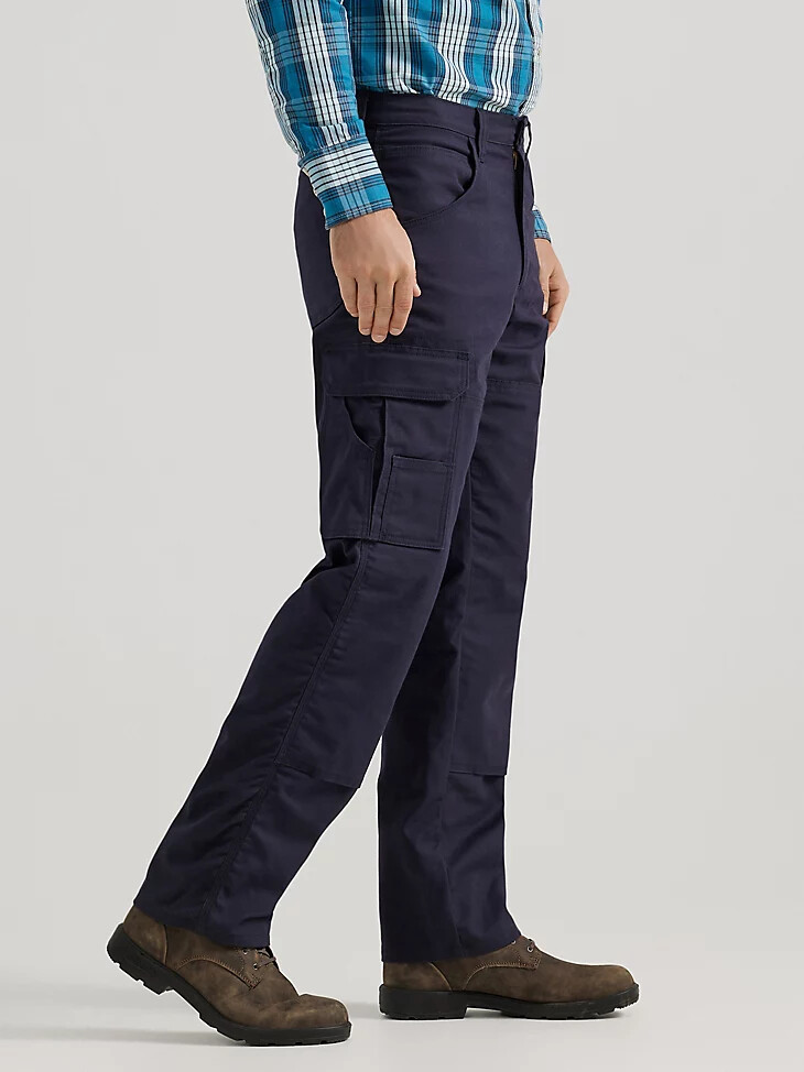 pantaloni wrangler fr ignifughi ripstop stretch relaxed ranger pant blu navy