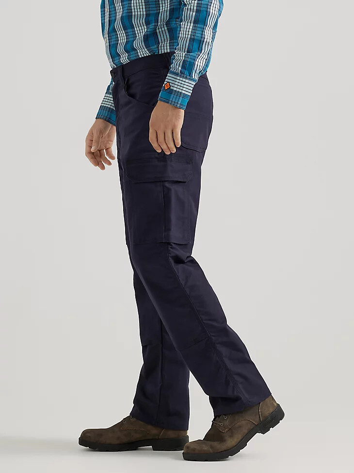 pantaloni wrangler fr ignifughi ripstop stretch relaxed ranger pant blu navy