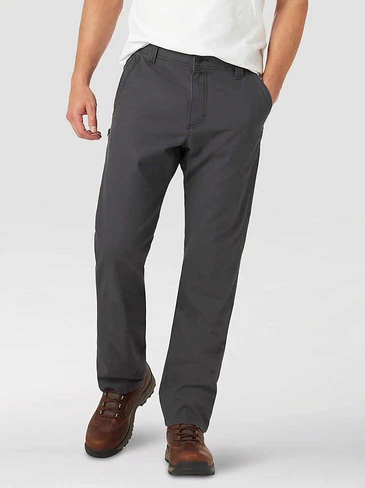 pantaloni utility robusti da esterno wrangler da uomo colore antracite